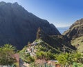 Canary Island, Tenerife view on pitoresque Masca village with o Royalty Free Stock Photo