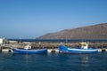 La Graciosa, port, fish, Caleta de Sebo, Atlantic Ocean, volcanic, landscape, cruising, Lanzarote, Canary Islands, Spain