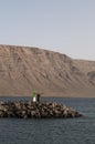 La Graciosa, port, fish, Caleta de Sebo, Atlantic Ocean, volcanic, landscape, cruising, Lanzarote, Canary Islands, Spain Royalty Free Stock Photo