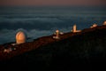 Canary Islands, La Palma Island, space telescopes at the top of the volcano