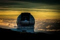 Canary Islands, La Palma Island, space telescopes at the top of the volcano