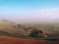 Canary islands Lanzarote Timanfaya national park. Royalty Free Stock Photo