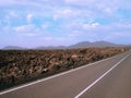 Canary islands Lanzarote Timanfaya national park. Royalty Free Stock Photo