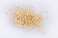 Canary Seeds - Phalaris canariensis. White background Royalty Free Stock Photo