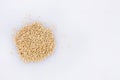 Canary Seeds - Phalaris canariensis. White background Royalty Free Stock Photo