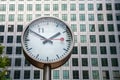 Canary Wharf Clock. London, UK