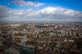 Canary Wharf district scenic panoramic view, London Royalty Free Stock Photo