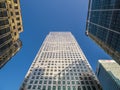 Canary wharf district skyscrapers. London. UK. Royalty Free Stock Photo