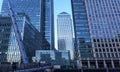 Canary Wharf is a large business and shopping development in East London. Royalty Free Stock Photo