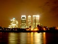 Canary Wharf London - By Night Royalty Free Stock Photo