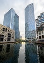 Canary Wharf, London, UK: Middle Dock in the Canary Wharf area of London Docklands Royalty Free Stock Photo