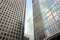 Canary Wharf the main financial centre of the United Kingdom situated in London Royalty Free Stock Photo