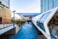 Canary Wharf Pedestrian Bridge Royalty Free Stock Photo