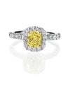 Canary Yellow diamond Engagement Ring