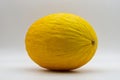 Canary yellow melon isolated on white background Royalty Free Stock Photo