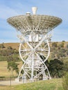 View of a big dish antenna at the Canberra Deep Space Communication Complex Royalty Free Stock Photo