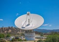 Front view of a big dish antenna at the Canberra Deep Space Communication Complex Royalty Free Stock Photo