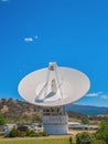 Front view of a big dish antenna at the Canberra Deep Space Communication Complex Royalty Free Stock Photo