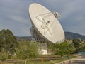 View of a big dish antenna at the Canberra Deep Space Communication Complex Royalty Free Stock Photo