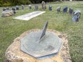 The Gwynvill Sundial at the Mount Stromlo Observatory site Royalty Free Stock Photo