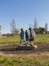Three lifesize children public artwork in Canberra, Australia