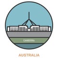 Canberra. Sities and towns in Australia Royalty Free Stock Photo