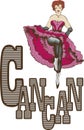 Cancan dancer