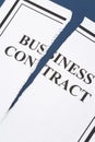 Cancel Business Contract Royalty Free Stock Photo