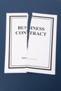 Cancel Business Contract Royalty Free Stock Photo