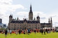 Cancel Canada day protest in Ottawa Canada in 2021 on Parliament Hill in downtown