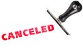 Cancel canceled stamp