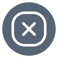 Cancel, close Bold Vector Icon which can be easily edited or modified