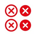 Cancel or close vector sign. Delete icon, no sign