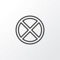 Cancel Icon Symbol. Premium Quality Isolated Exit Element In Trendy Style.