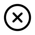 Cancel Line Style vector icon which can easily modify or edit