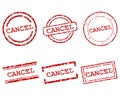 Cancel stamps Royalty Free Stock Photo