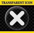 Cancel vector circle transparent icon