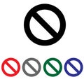 Cancel Vector icon set. delete illustration sign collection. reject symbol.