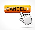 Cancel web button concept Royalty Free Stock Photo