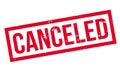 Canceled rubber stamp