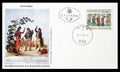 First Day Cover letter printed by Austria