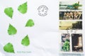 Cancelled First day cover letter printed by Finland, that shows Sauna