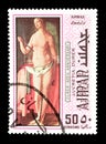 Paintings on postage stamps