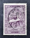 Cancelled postage stamp printed by Algeria, that shows portrait of religious and military leader Abdelkader El Djezairi