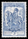 Belgium on postage stamps Royalty Free Stock Photo