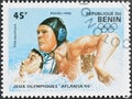 Cancelled postage stamp printed by Benin