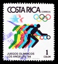 Sport on postage stamps Royalty Free Stock Photo