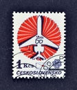 Cancelled postage stamp printed by Czechoslovakia