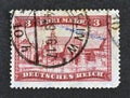 Cancelled postage stamp printed by German, Reich, that shows Marienburg castle