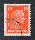 Cancelled postage stamp printed by Germany, Realm, that shows portrait of German philosopher Immanuel Kant Royalty Free Stock Photo